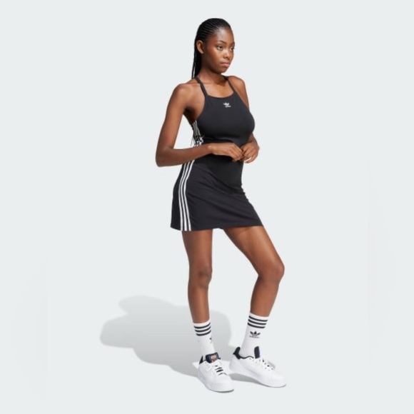 NWT Adidas 3 Stripe Dress - Picture 3 of 5
